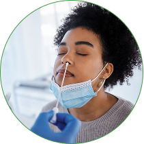 Collect swab sample from patient